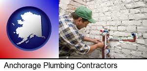 Anchorage, Alaska - a plumbing contractor installing new water supply lines