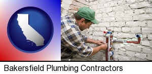 Bakersfield, California - a plumbing contractor installing new water supply lines