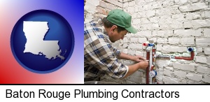 Baton Rouge, Louisiana - a plumbing contractor installing new water supply lines