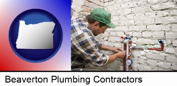 a plumbing contractor installing new water supply lines in Beaverton, OR