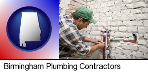 Birmingham, Alabama - a plumbing contractor installing new water supply lines
