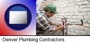 Denver, Colorado - a plumbing contractor installing new water supply lines