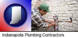 Indianapolis, Indiana - a plumbing contractor installing new water supply lines