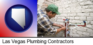 Las Vegas, Nevada - a plumbing contractor installing new water supply lines