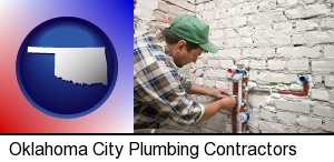 Oklahoma City, Oklahoma - a plumbing contractor installing new water supply lines