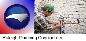 Raleigh, North Carolina - a plumbing contractor installing new water supply lines