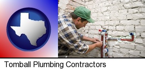 Tomball, Texas - a plumbing contractor installing new water supply lines