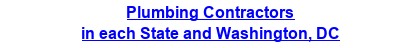 Plumbing Contractors in each State and Washington, DC